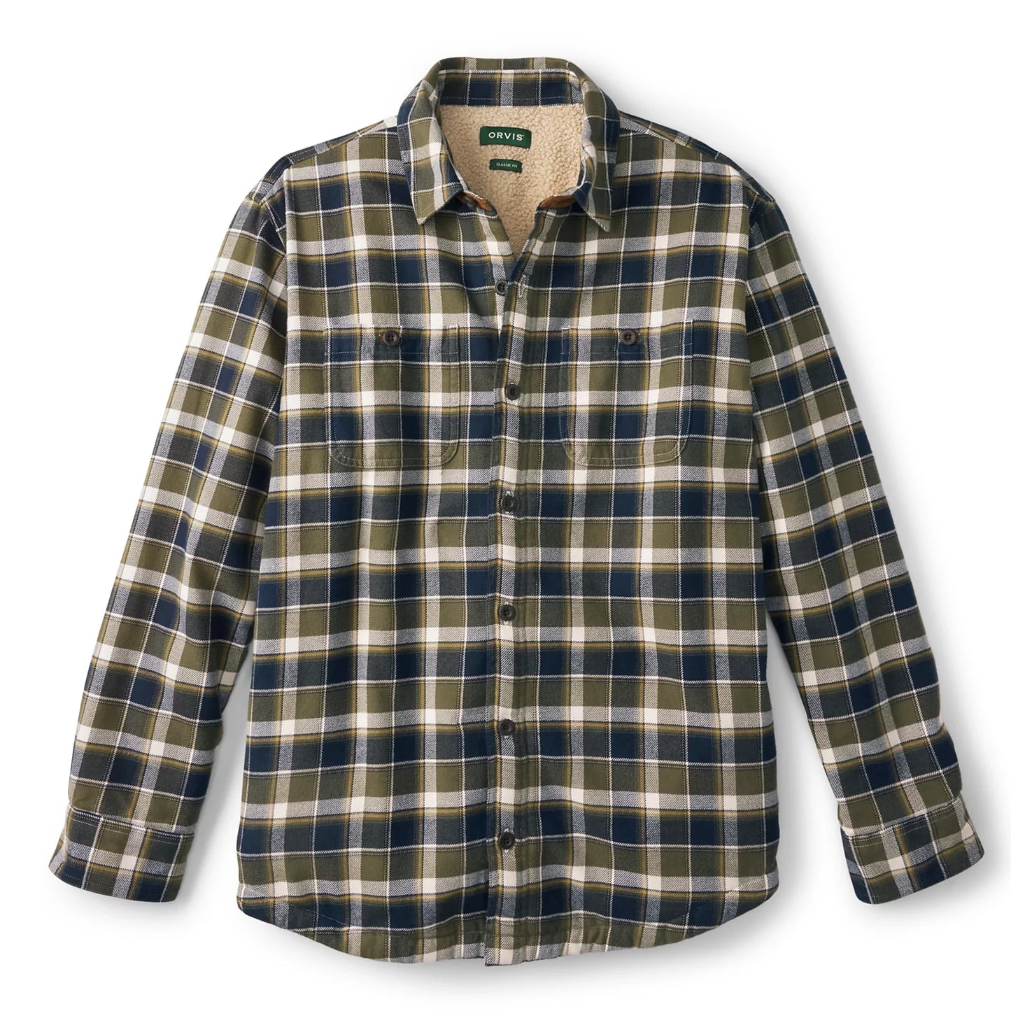 Orvis Featured - Perfect Flannel Sherpa-Lined Long-Sleeved Shirt