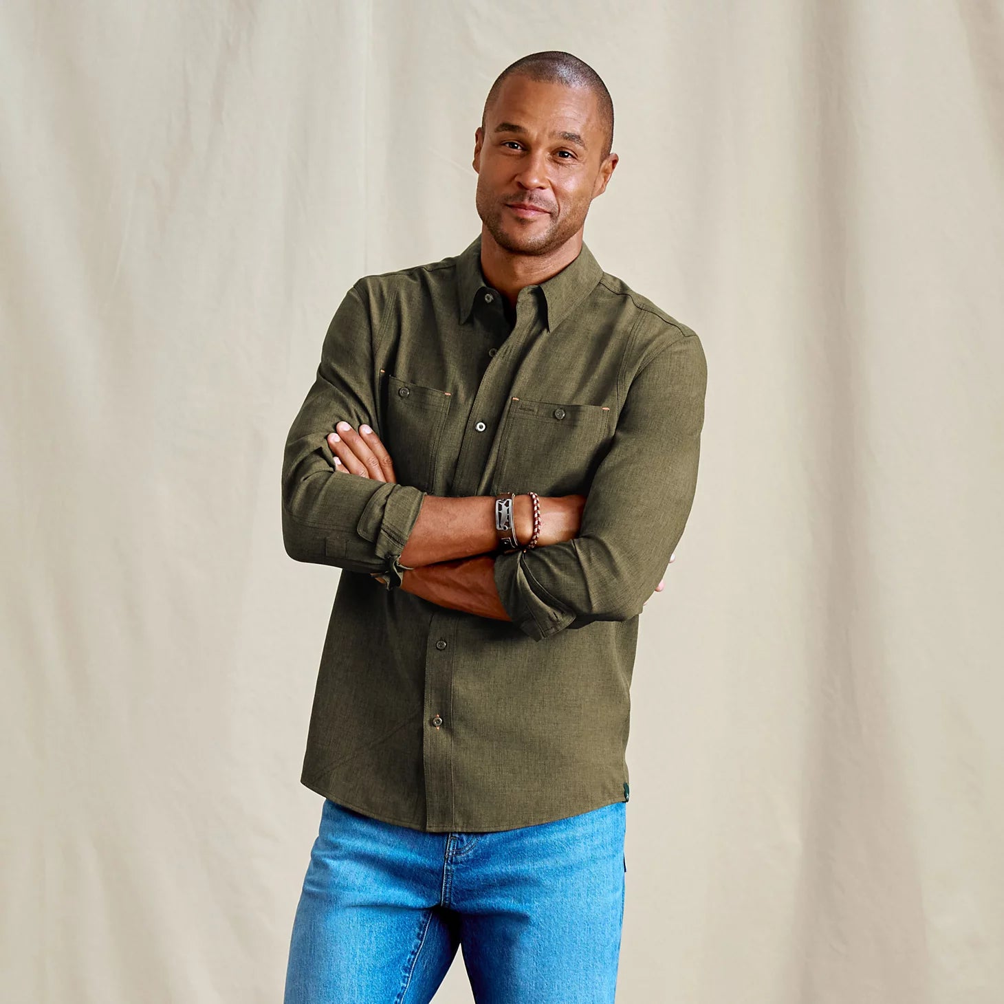 Orvis Budget Friendly - Men's Tech Chambray Long-Sleeve Work Shirt