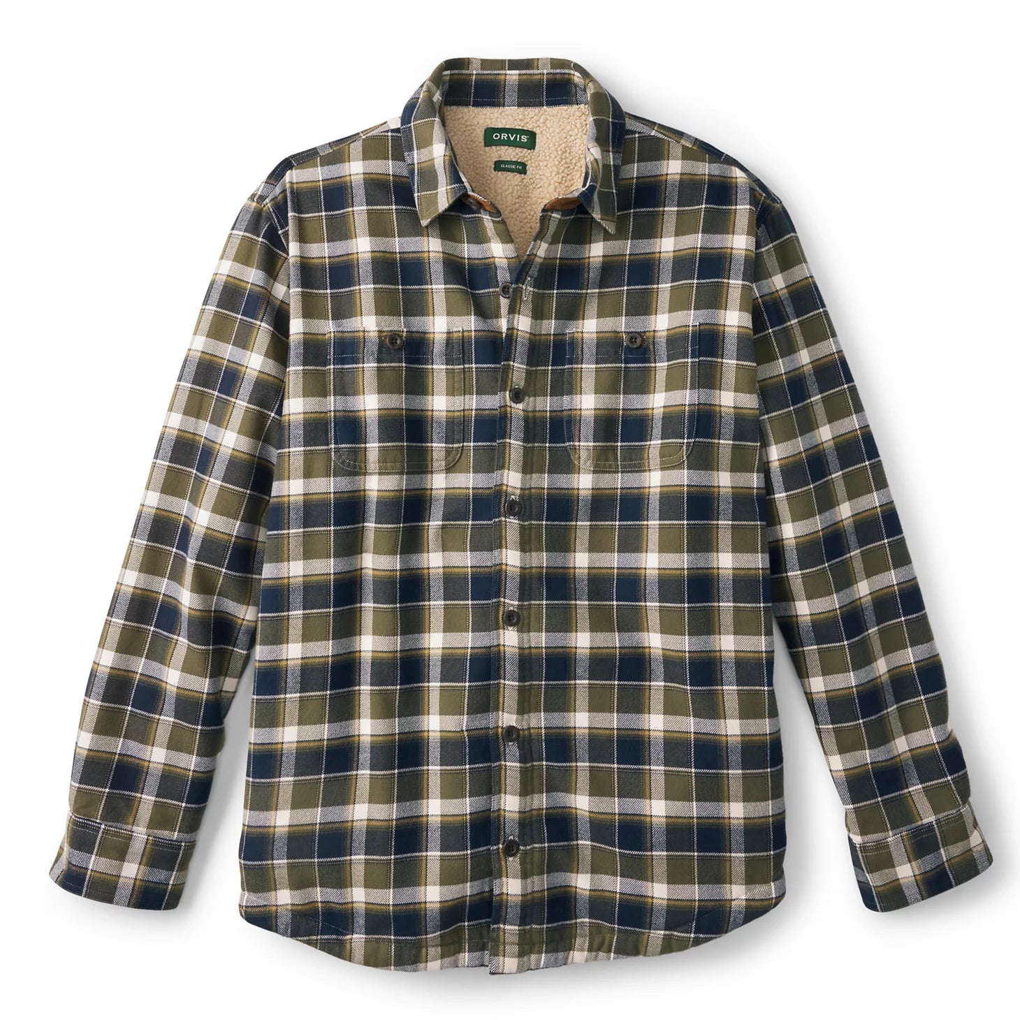 Orvis Featured - Perfect Flannel Sherpa-Lined Long-Sleeved Shirt