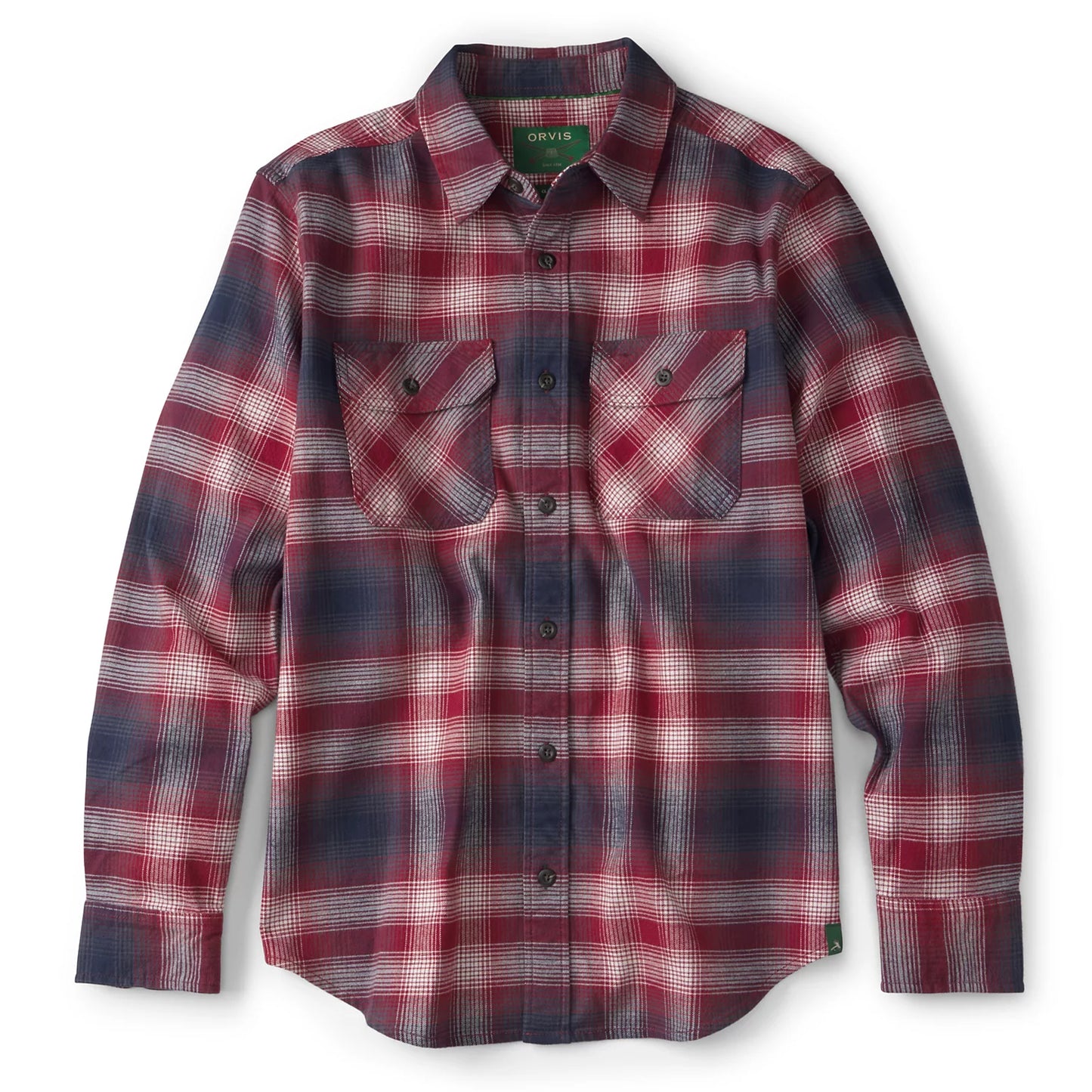 Orvis Limited Edition -Yarn-Dyed Moleskin Long-Sleeved Plaid Shirt