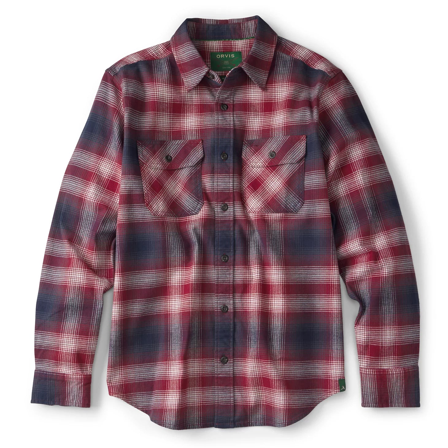 Orvis Limited Edition -Yarn-Dyed Moleskin Long-Sleeved Plaid Shirt