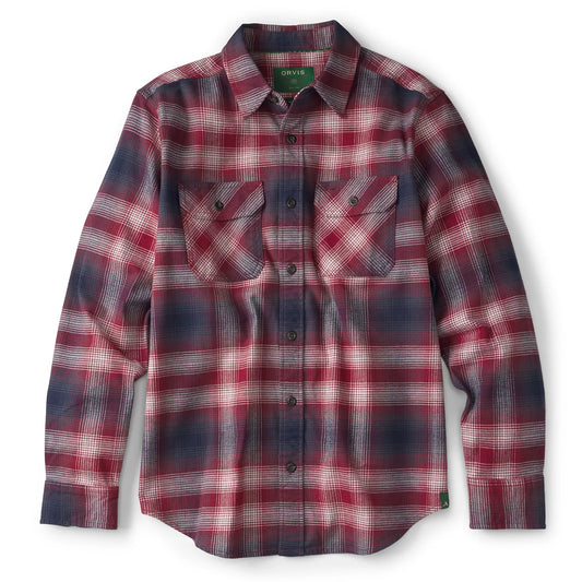 Orvis Limited Edition -Yarn-Dyed Moleskin Long-Sleeved Plaid Shirt