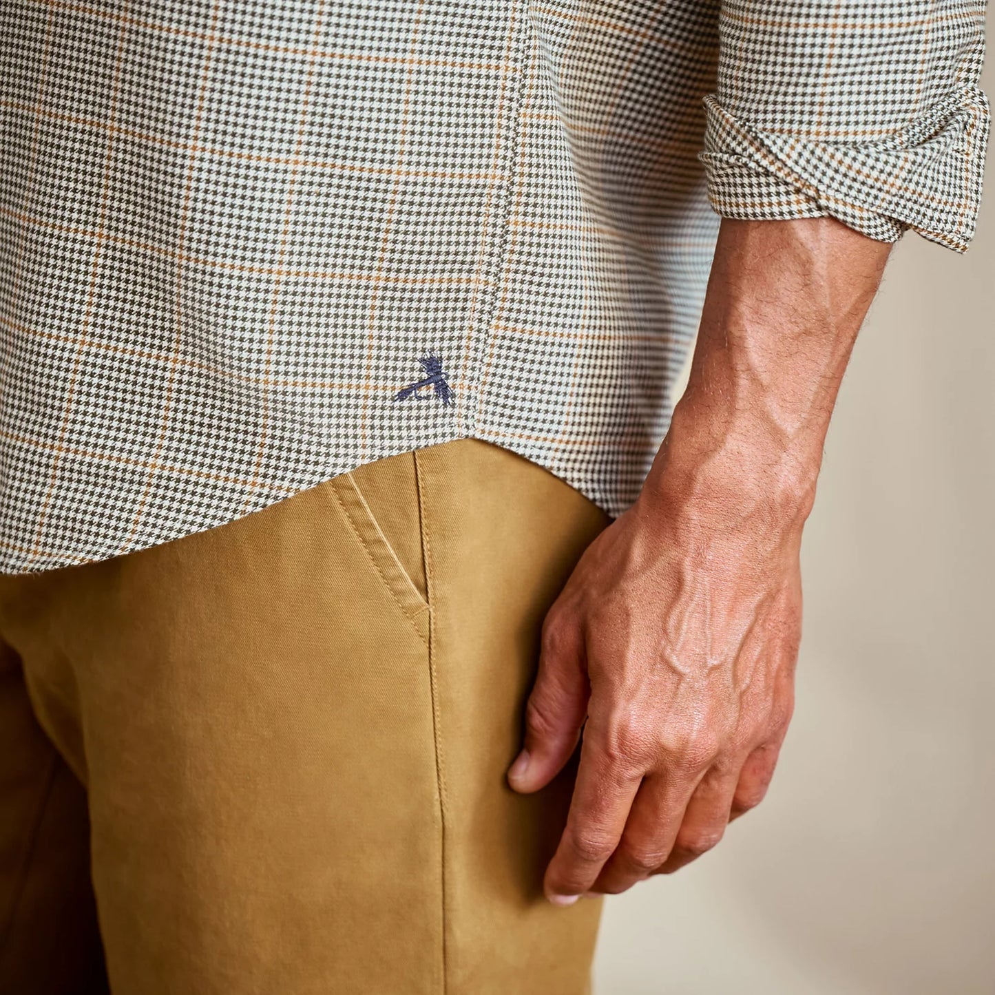 Orvis Best Seller - Spencer Houndstooth Pure Cotton Long-Sleeve Shirt
