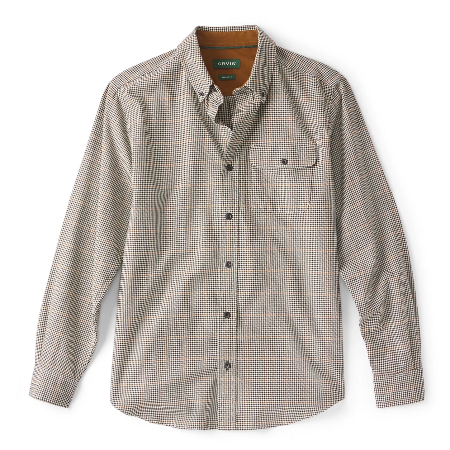 Orvis Best Seller - Spencer Houndstooth Pure Cotton Long-Sleeve Shirt