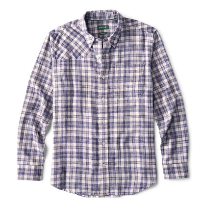 Orvis Great Deal - Space-Dyed Plaid Long-Sleeve Shirt