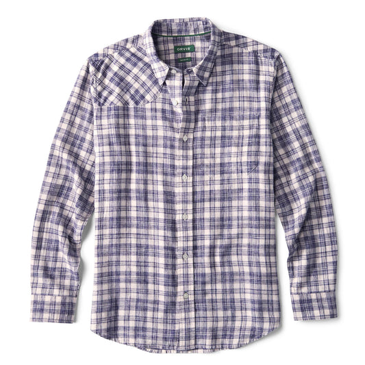 Orvis Great Deal - Space-Dyed Plaid Long-Sleeve Shirt