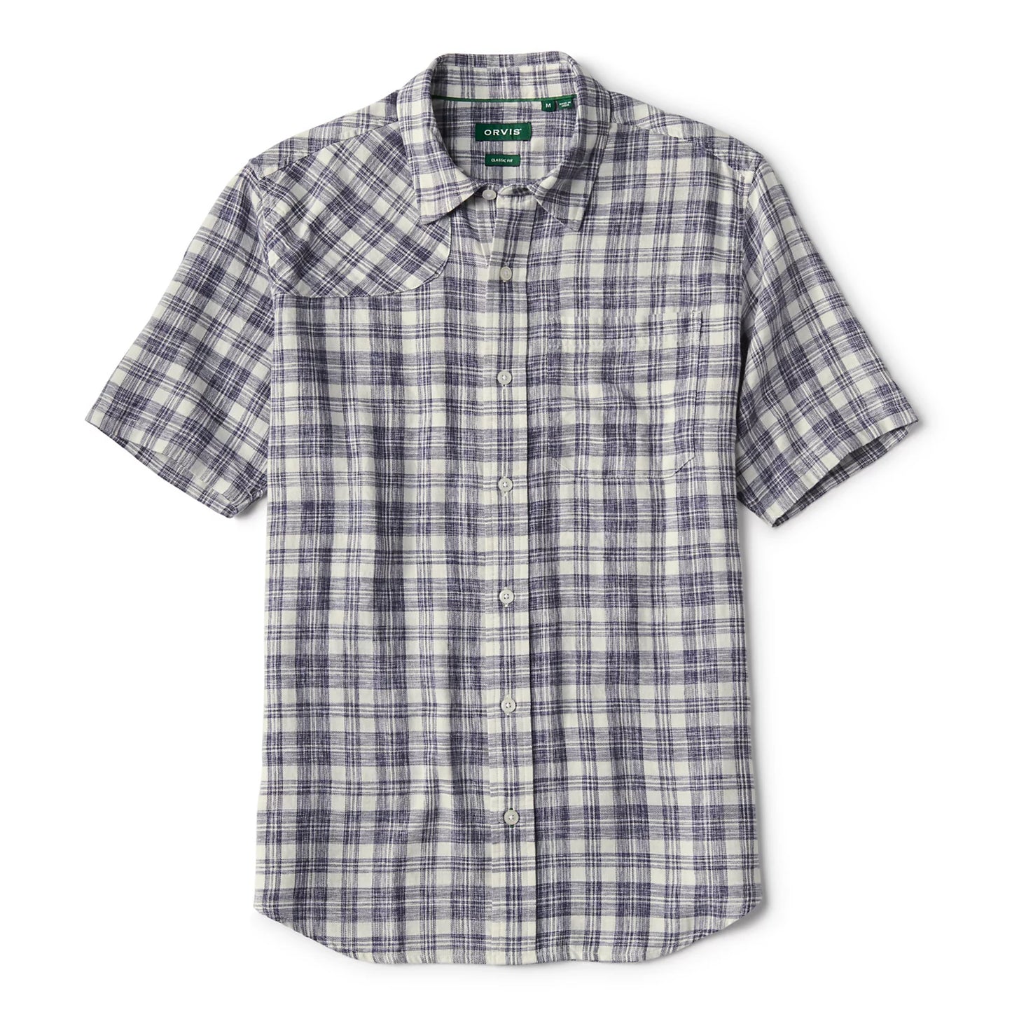 Orvis Customer Favorite -Space-Dyed Plaid Short-Sleeve Shirt