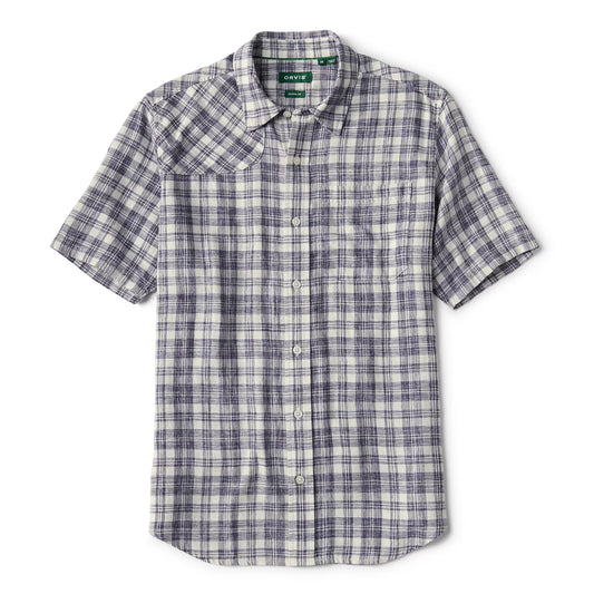 Orvis Customer Favorite -Space-Dyed Plaid Short-Sleeve Shirt