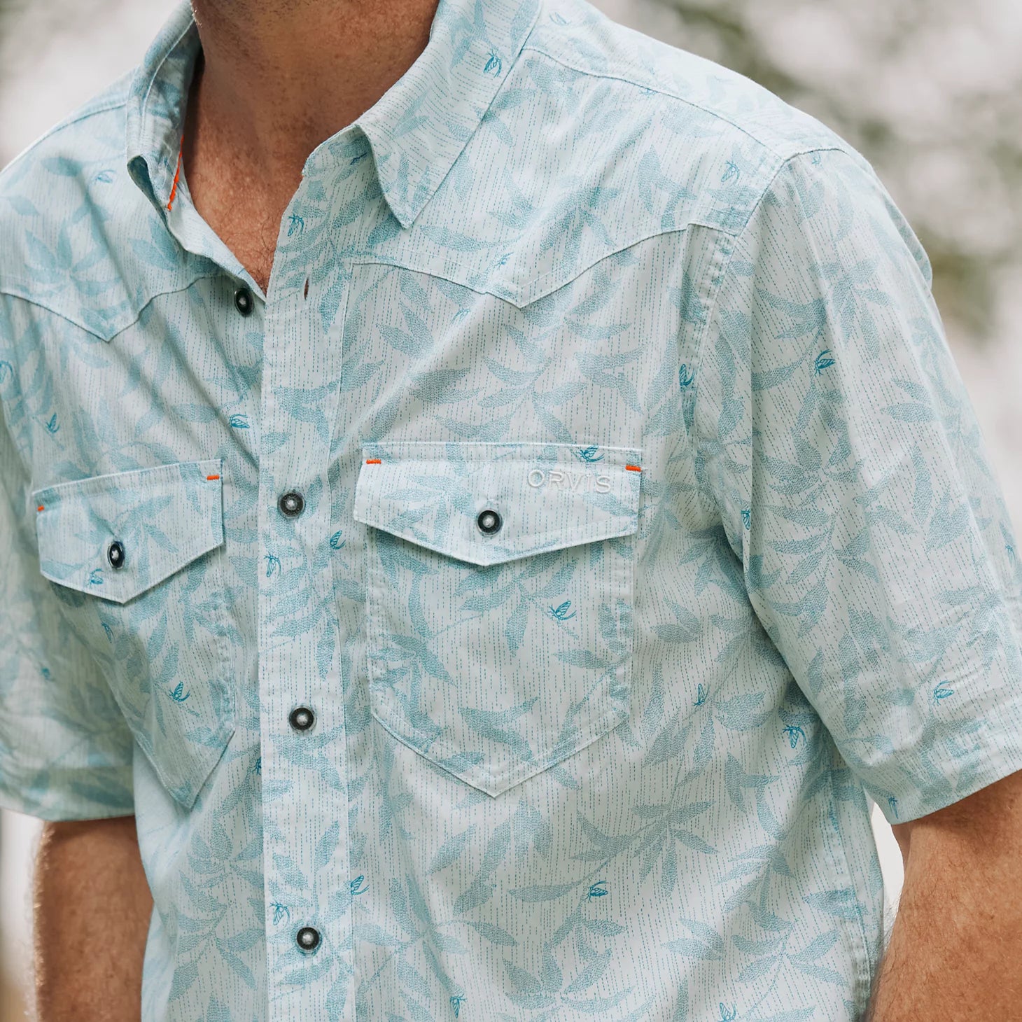 Orvis Budget Friendly - Men's River Guide Printed Short-Sleeve Western Shirt 2.0
