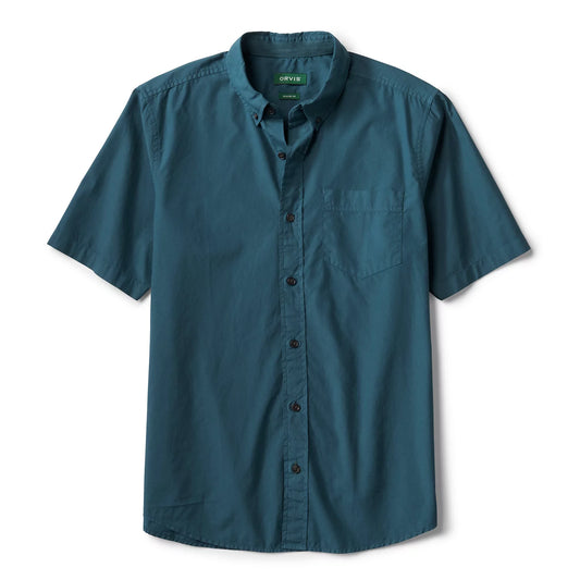 Orvis Featured - Garment-Dyed Poplin Short-Sleeve Shirt