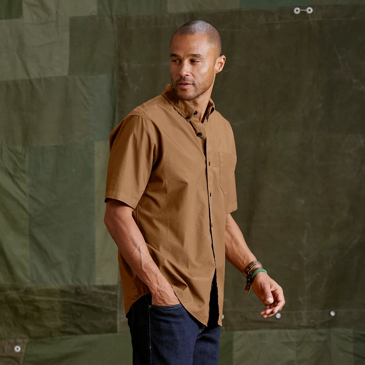 Orvis Featured - Garment-Dyed Poplin Short-Sleeve Shirt