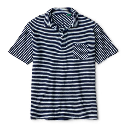Orvis Popular Choice - Angler's Indigo Striped Polo