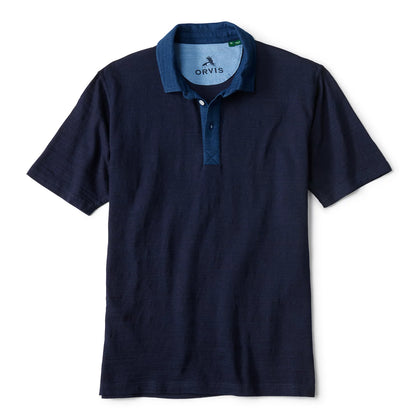 Orvis Limited Edition -Angler's Indigo Colorblock Polo
