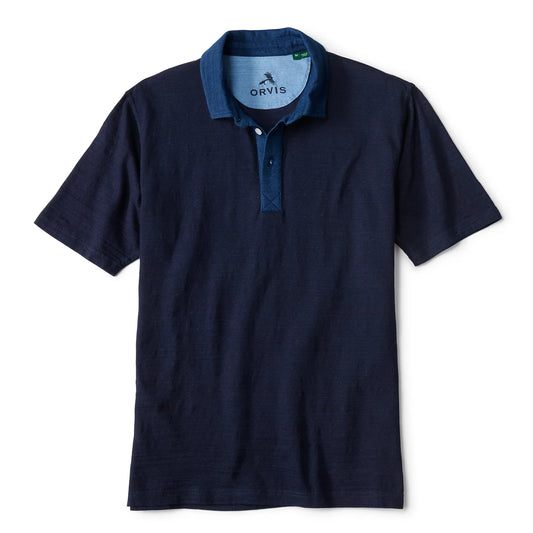 Orvis Limited Edition -Angler's Indigo Colorblock Polo