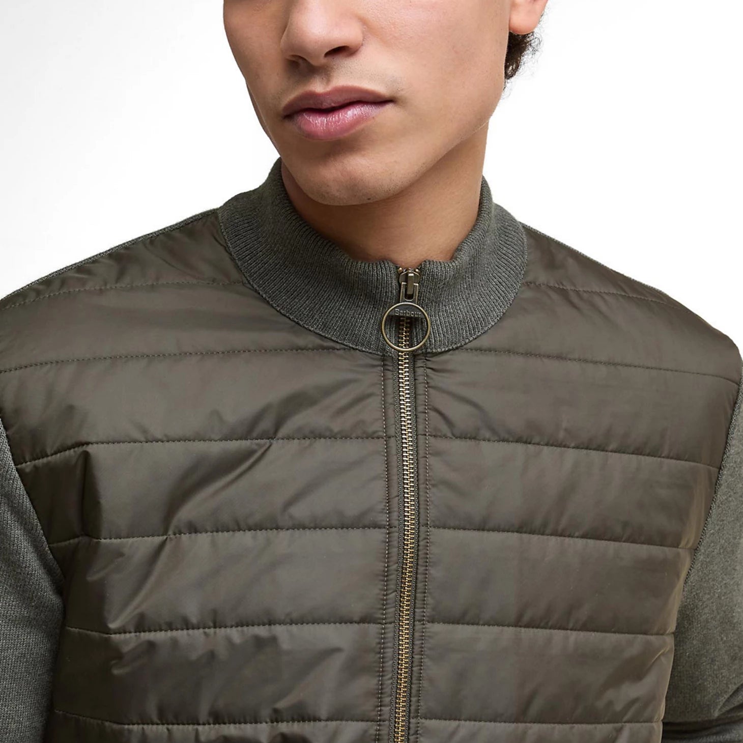 Orvis Popular Choice - Barbour® Essential Carn Baffle Zip-Through Knitted Sweater