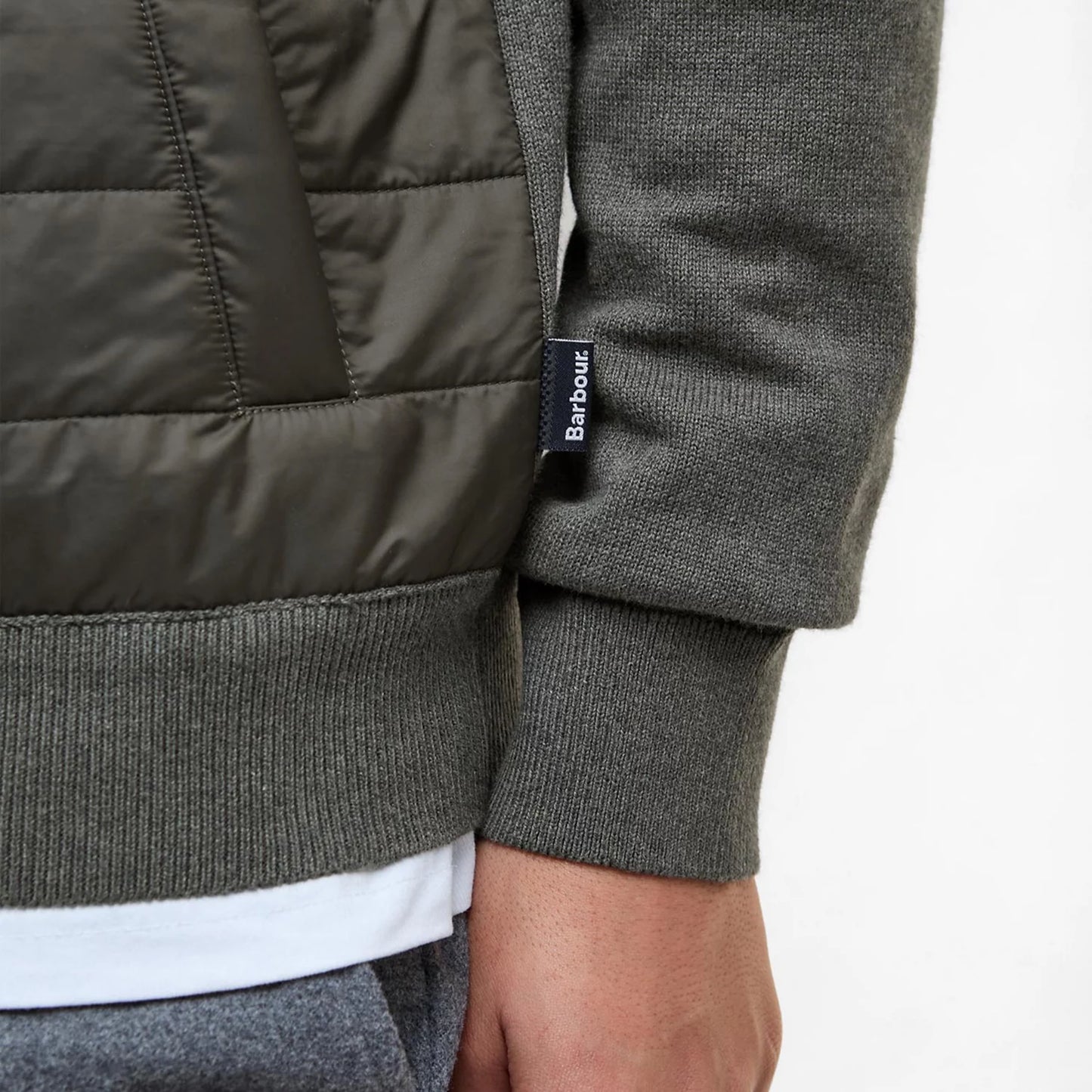 Orvis Popular Choice - Barbour® Essential Carn Baffle Zip-Through Knitted Sweater