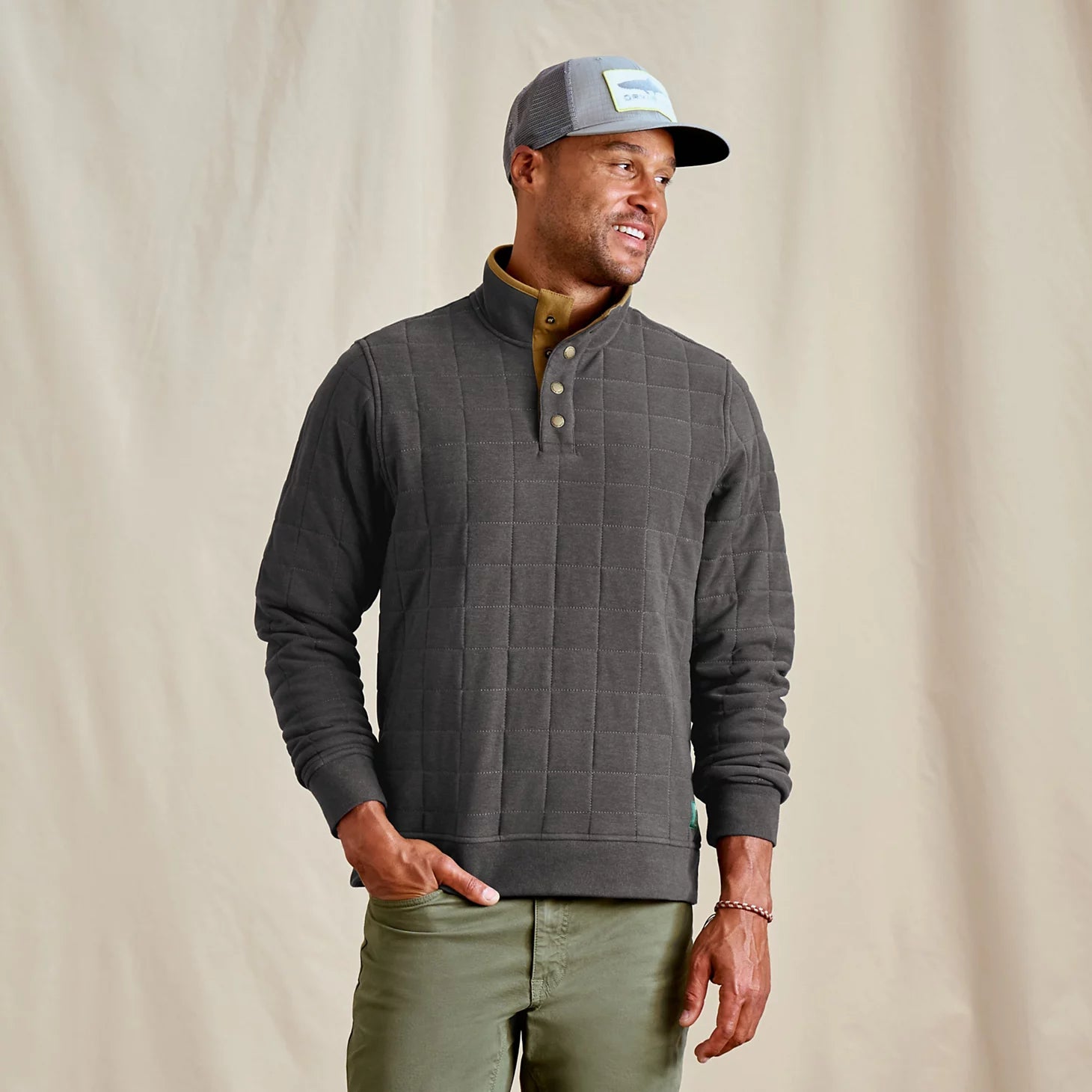 Orvis Budget Friendly - Men's Battenkill Quilted 1/4-Snap Sweatshirt