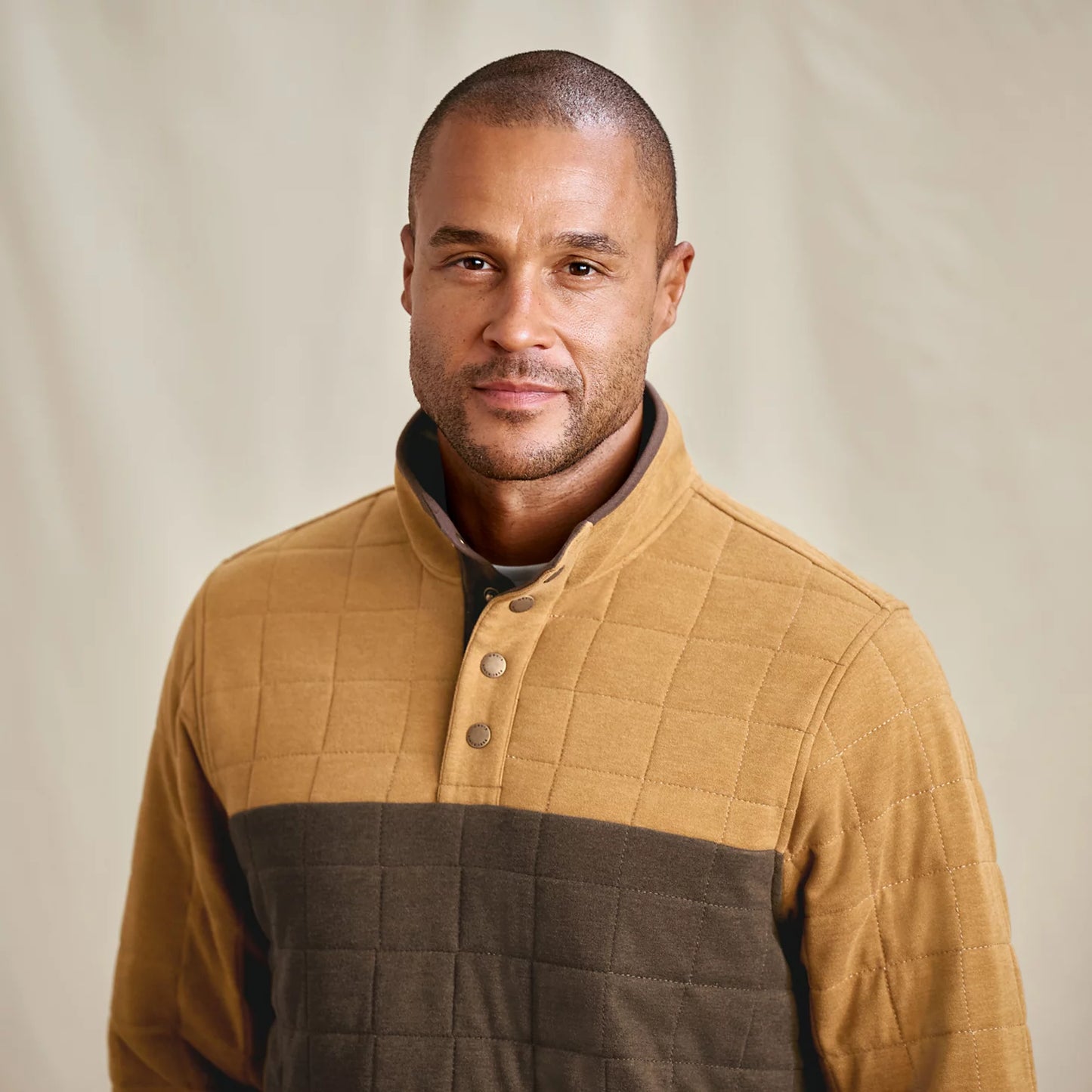 Orvis Popular Choice - Men's Battenkill Colorblock Quilted 1/4-Snap Sweatshirt