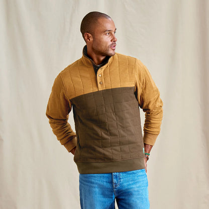 Orvis Popular Choice - Men's Battenkill Colorblock Quilted 1/4-Snap Sweatshirt
