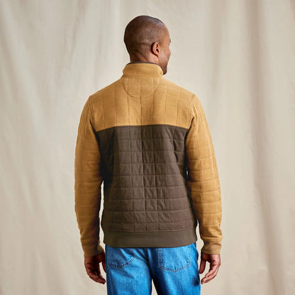 Orvis Popular Choice - Men's Battenkill Colorblock Quilted 1/4-Snap Sweatshirt