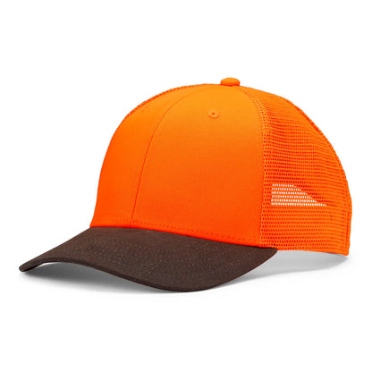 Orvis Affordable - Blaze Orange Waxed Brim Mesh Cap