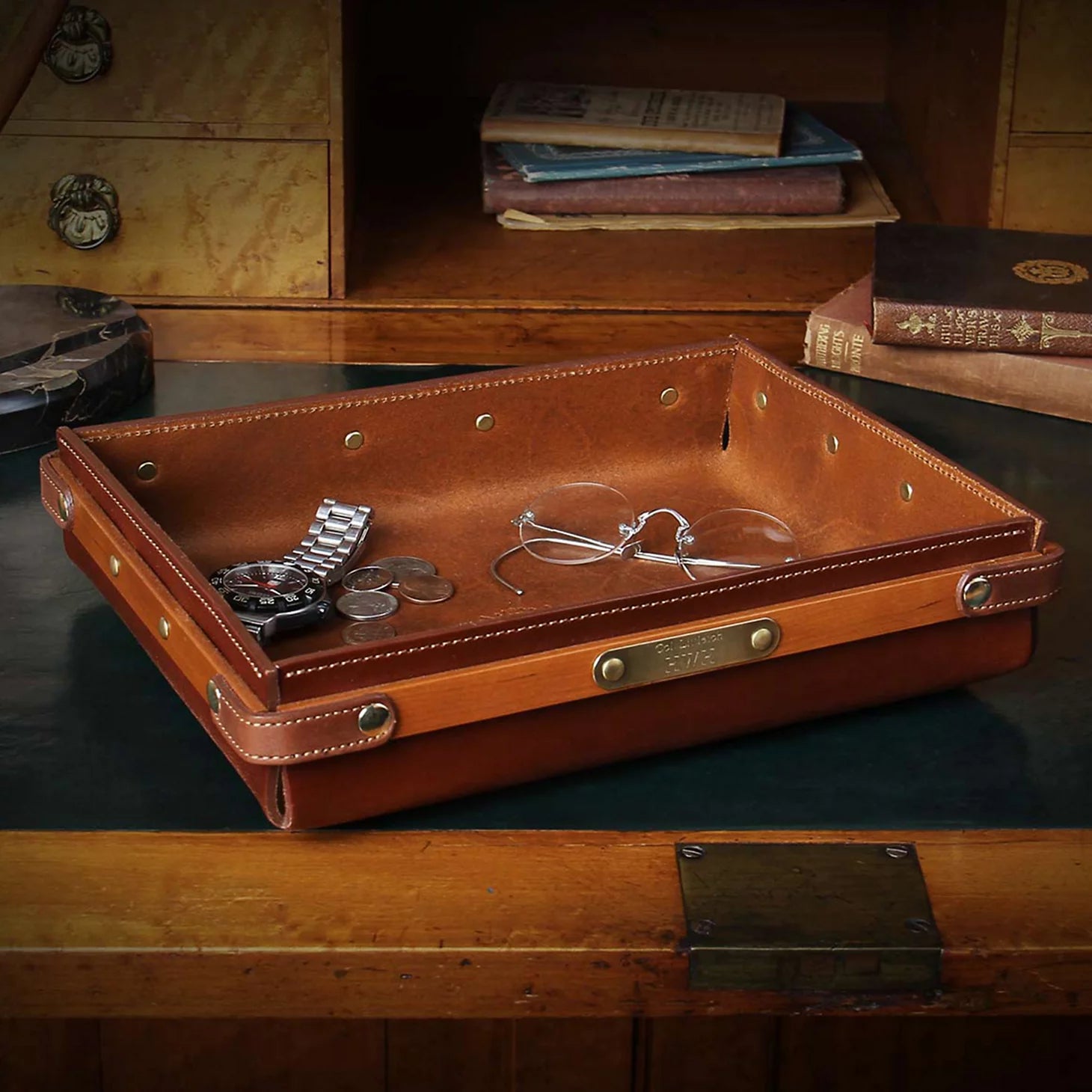Orvis Budget Friendly - No. 120 Leather Valet Tray