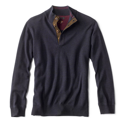 Orvis Limited Edition -Merino Button Mockneck Sweater