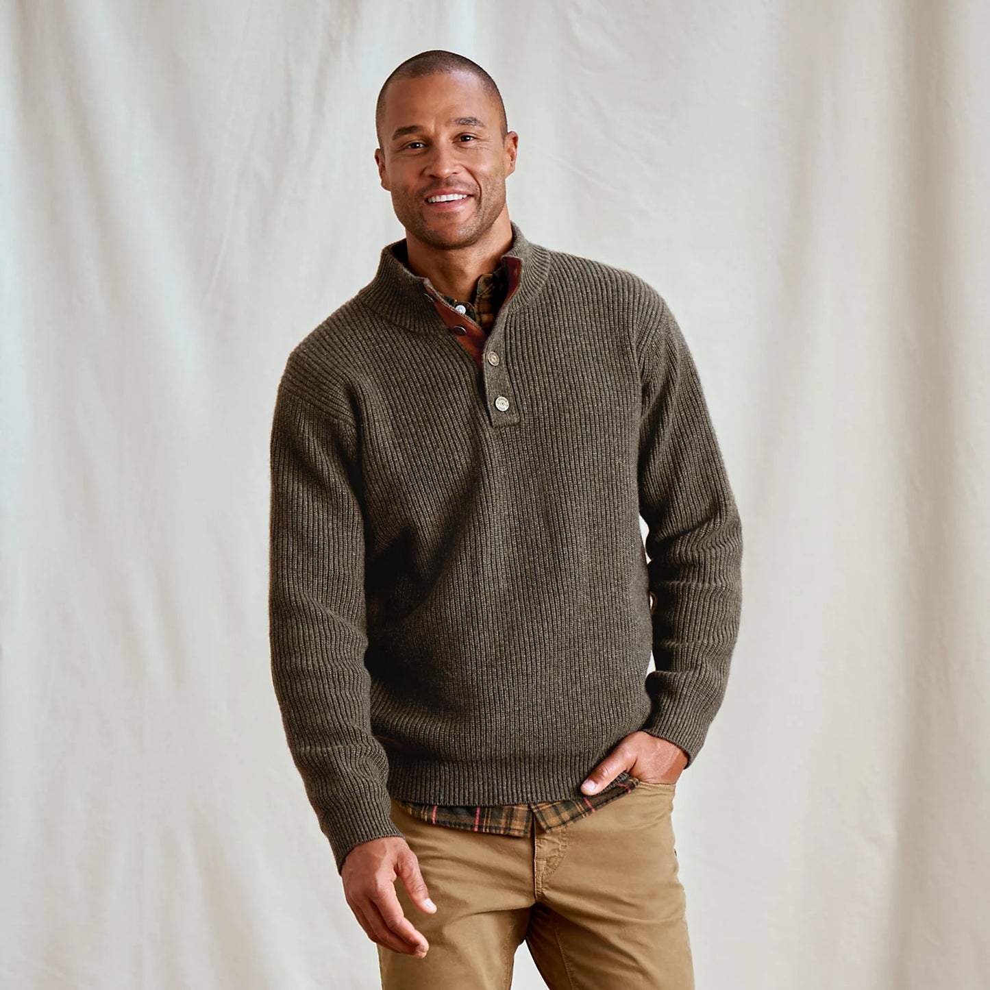 Orvis Great Deal - Quail Creek Button Mockneck Pullover