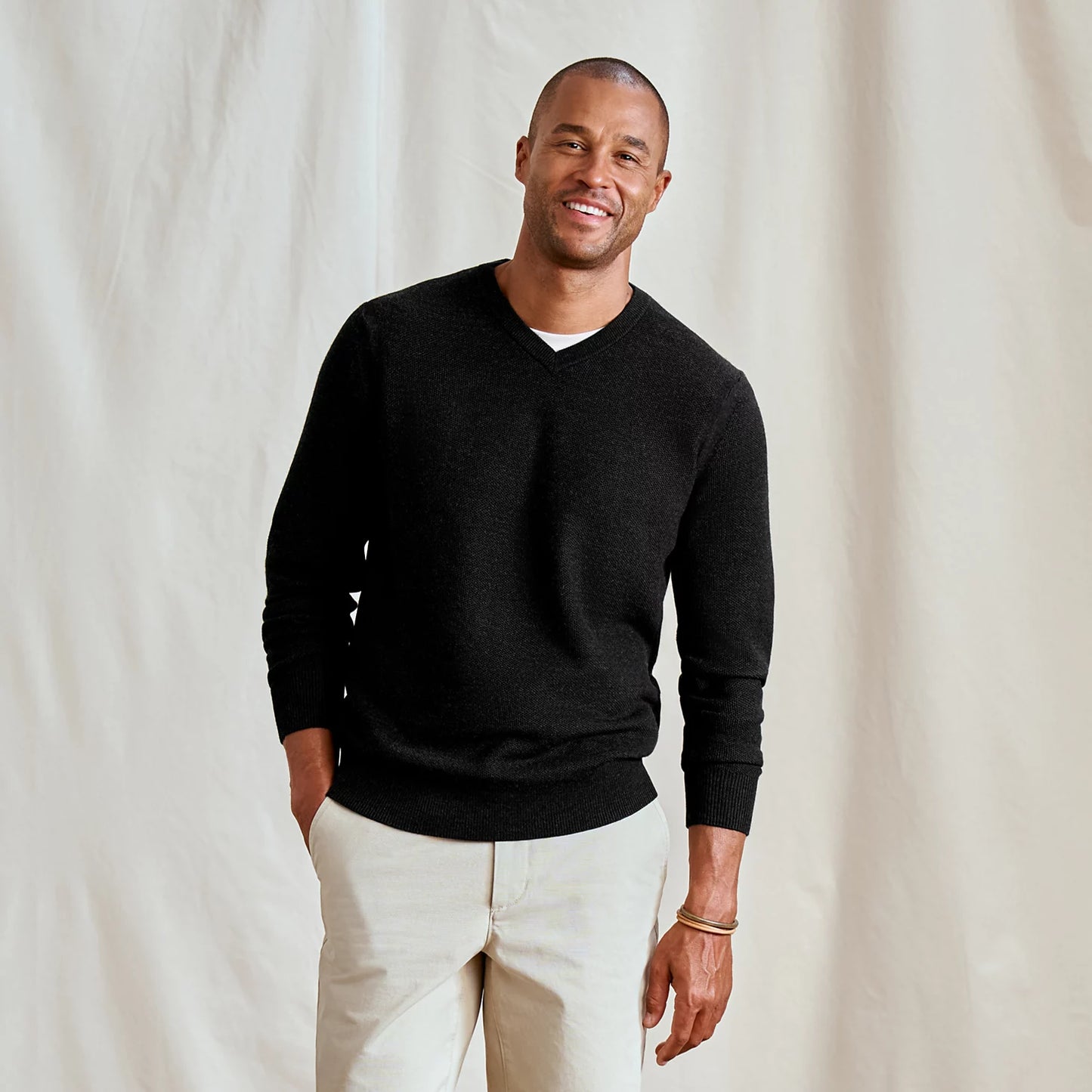 Orvis Special Offer - Merino Piqué V-Neck Sweater