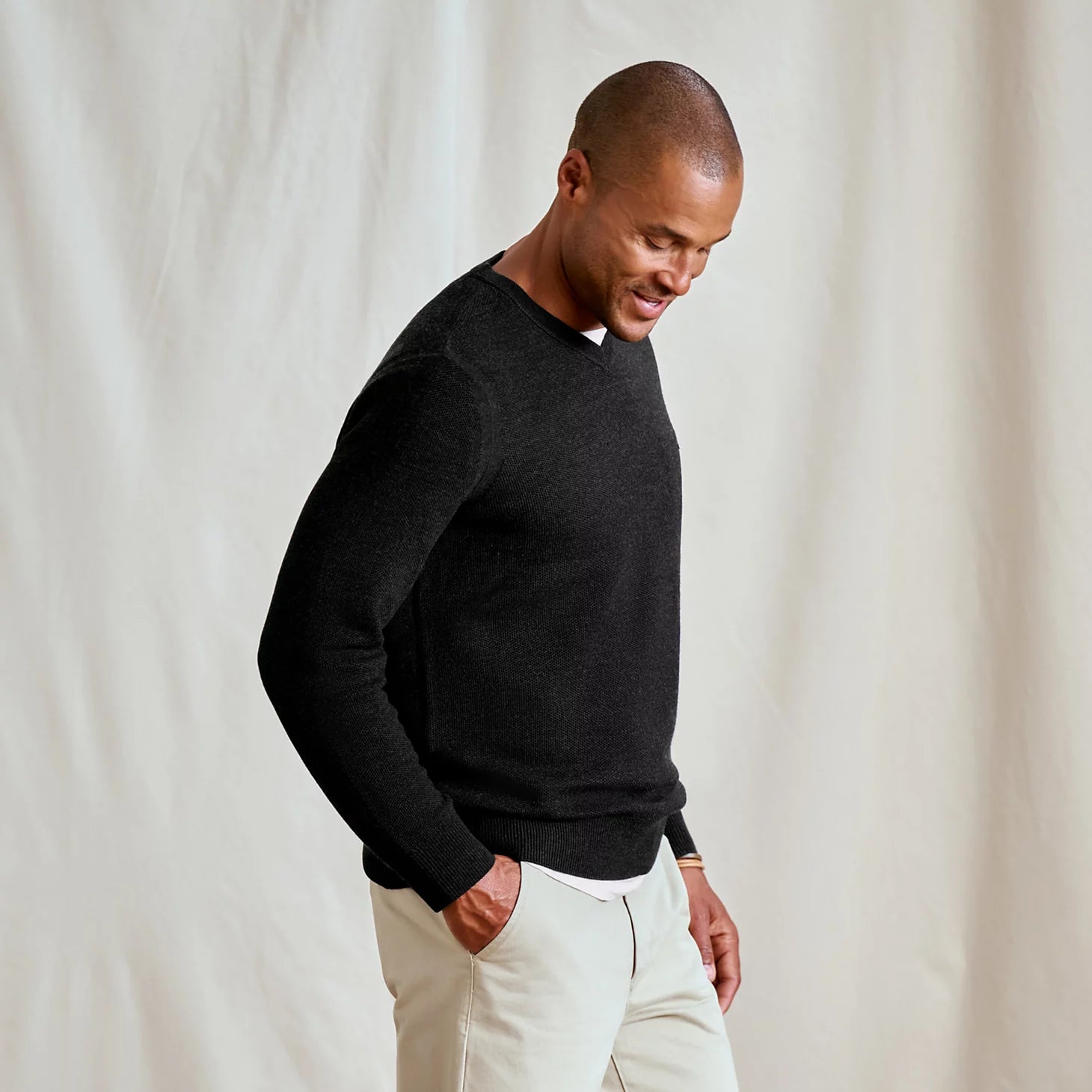 Orvis Special Offer - Merino Piqué V-Neck Sweater