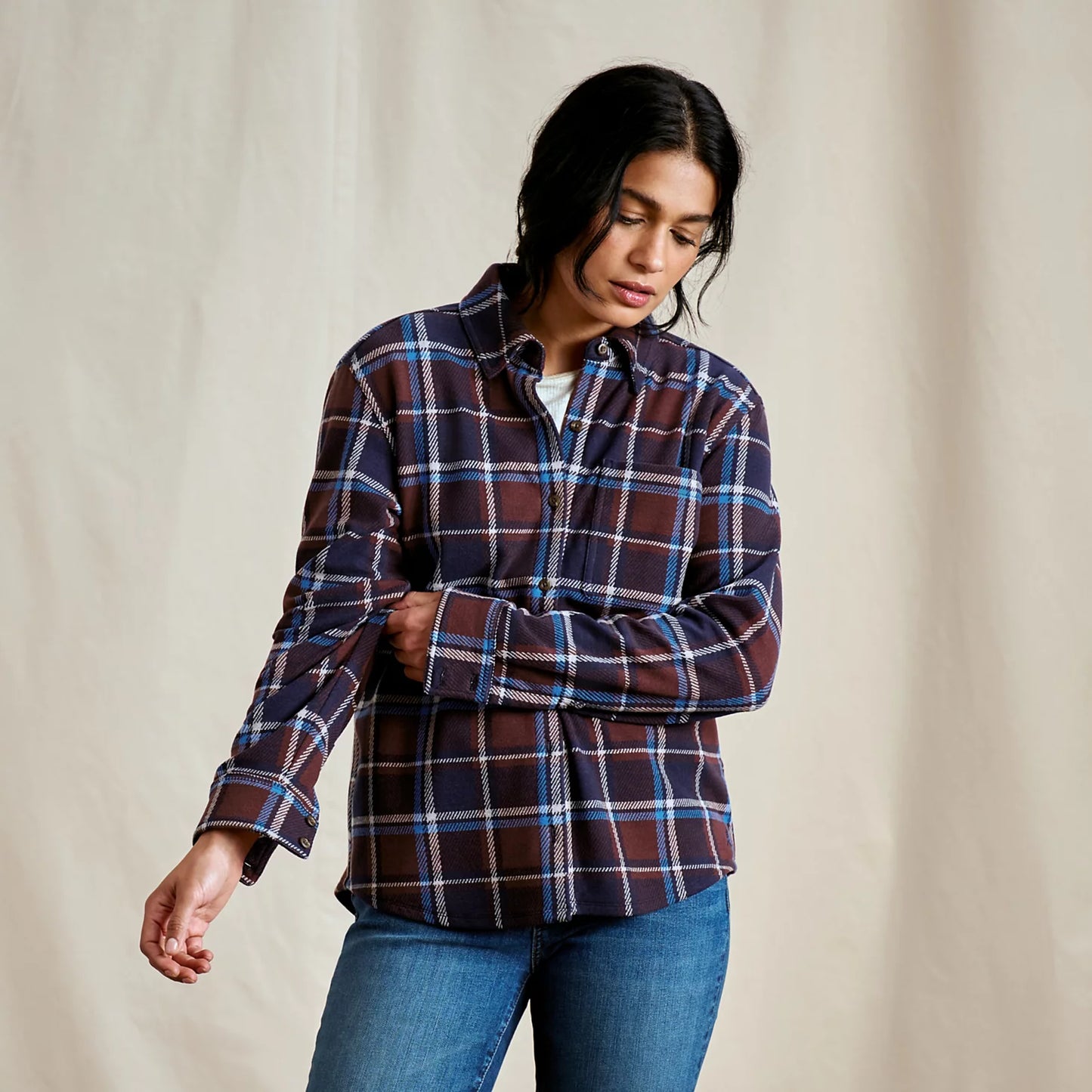 RAISIN/BLUE PLAID,XS