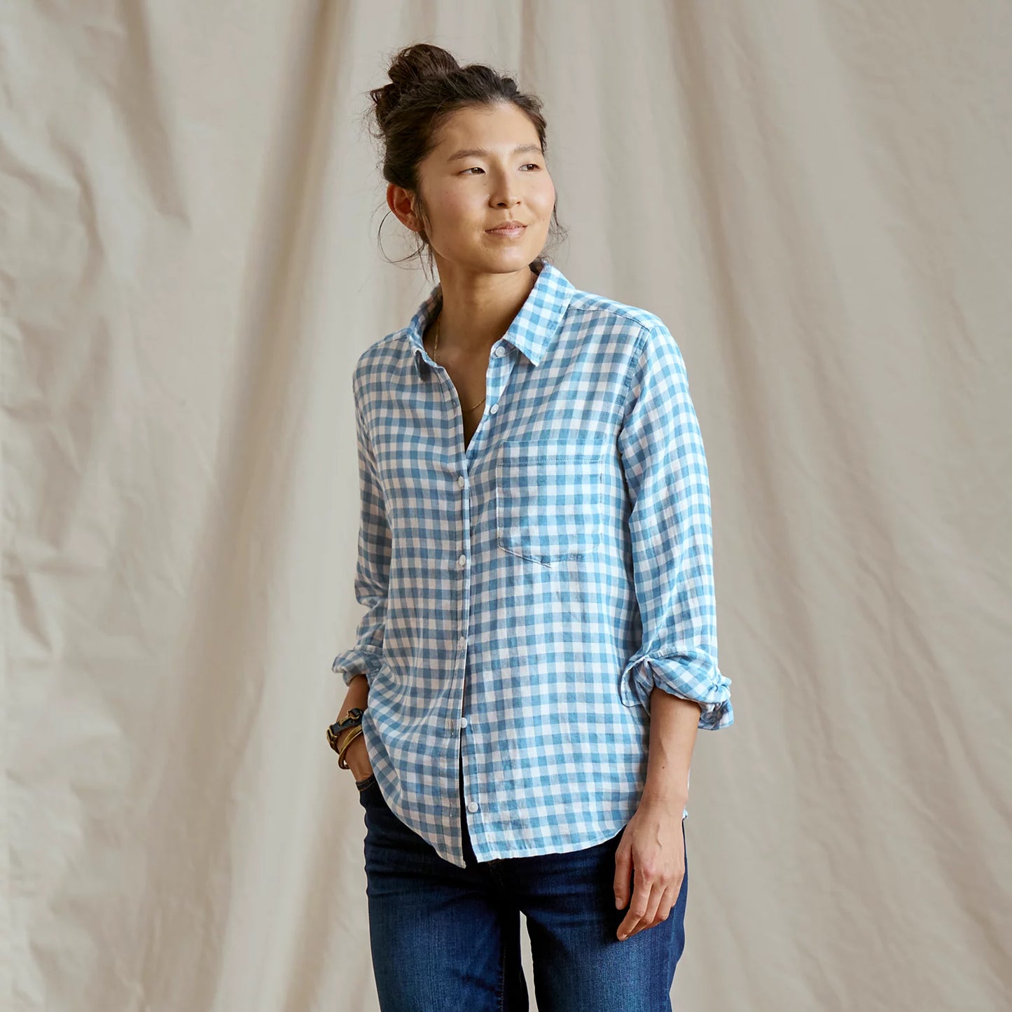 Orvis Value - Everyday Lightweight Plaid Long-Sleeve Boyfriend Shirt