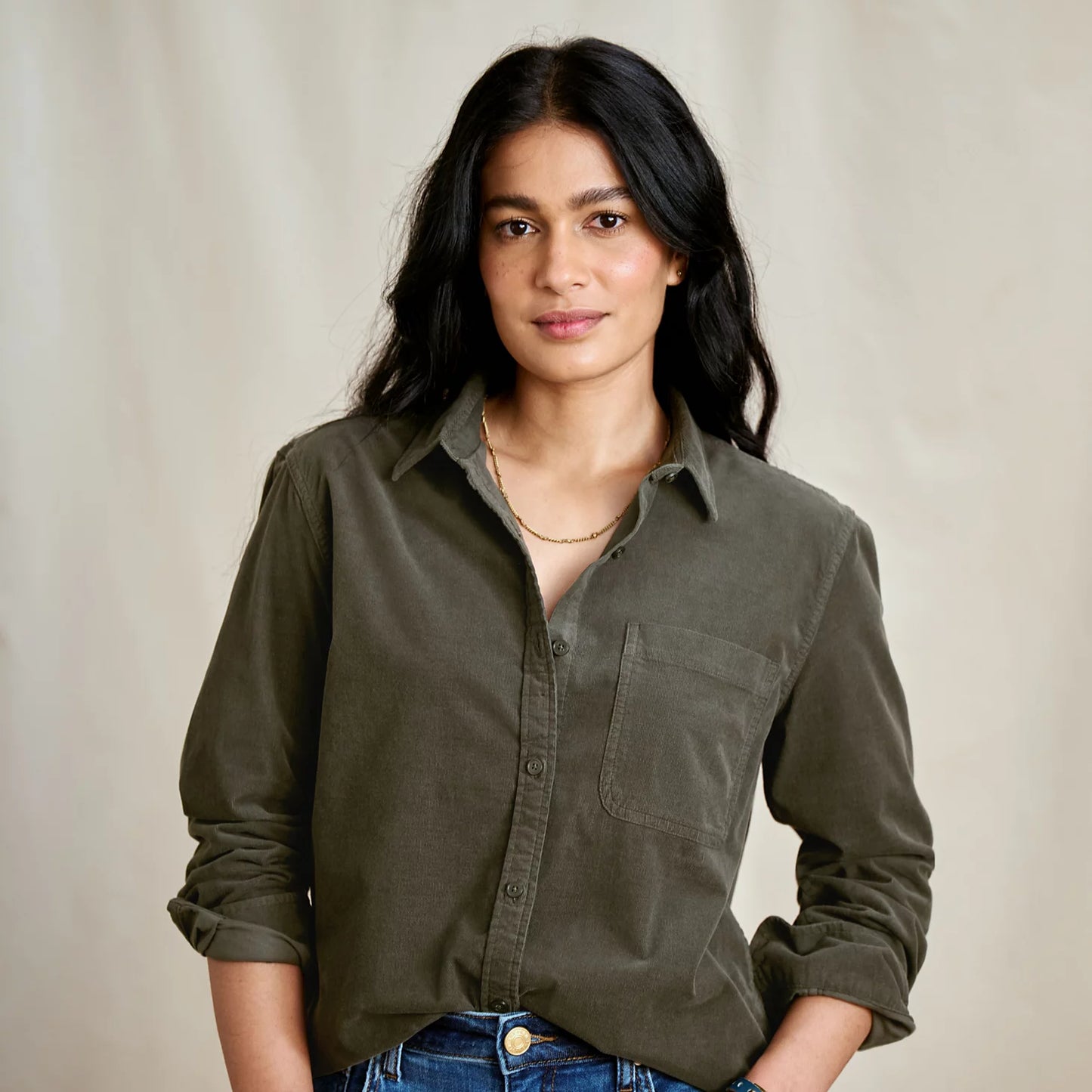 Orvis Affordable - Corduroy Button-Down Long-Sleeve Shirt