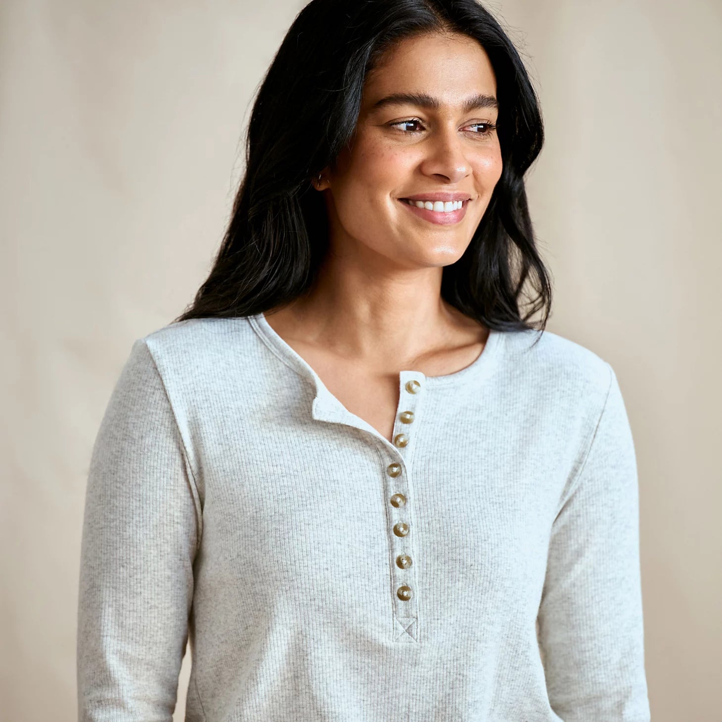 Orvis Special Offer - Ribbed Henley Long-Sleeve Tee