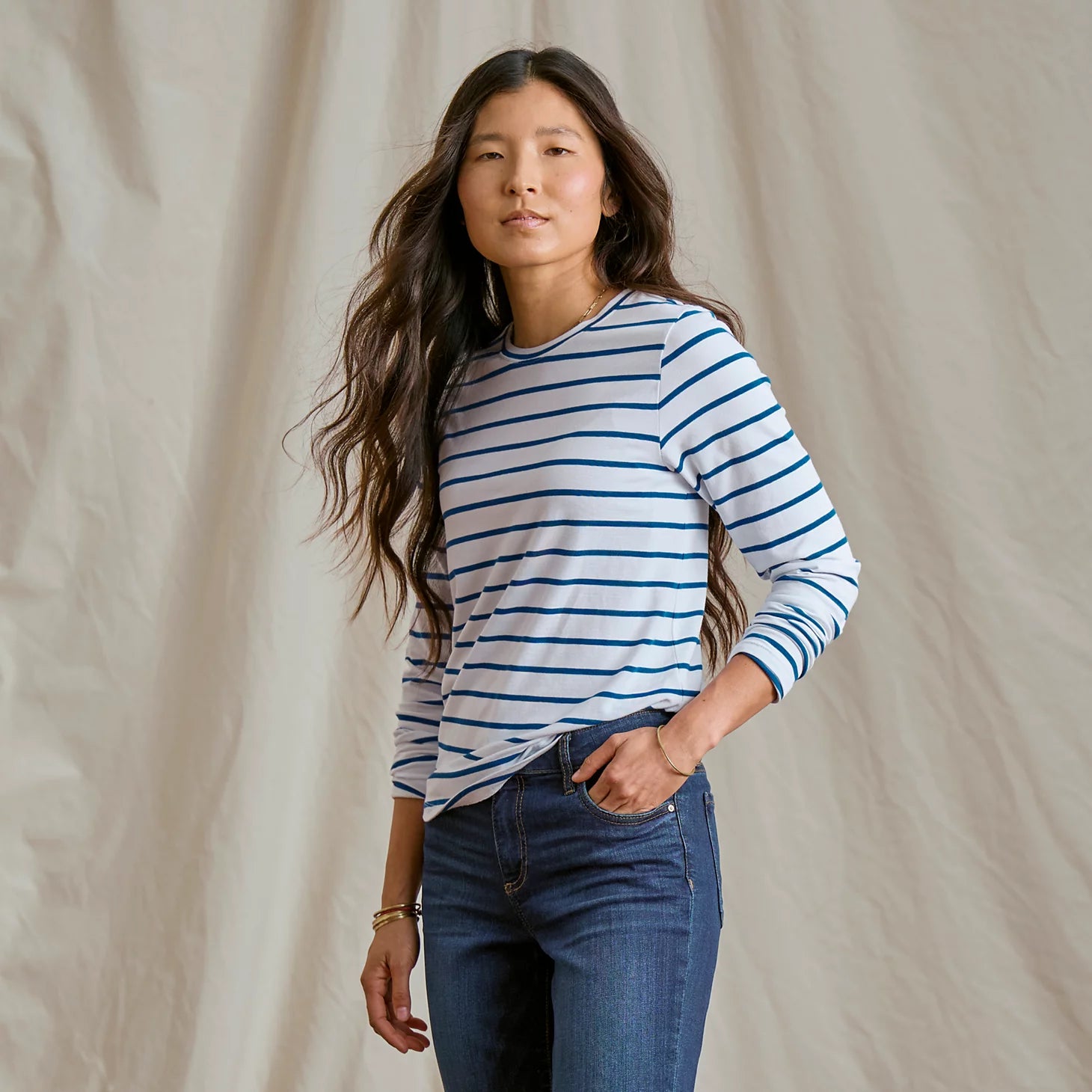 Orvis Customer Favorite -Perfect Relaxed Long-Sleeve Crew