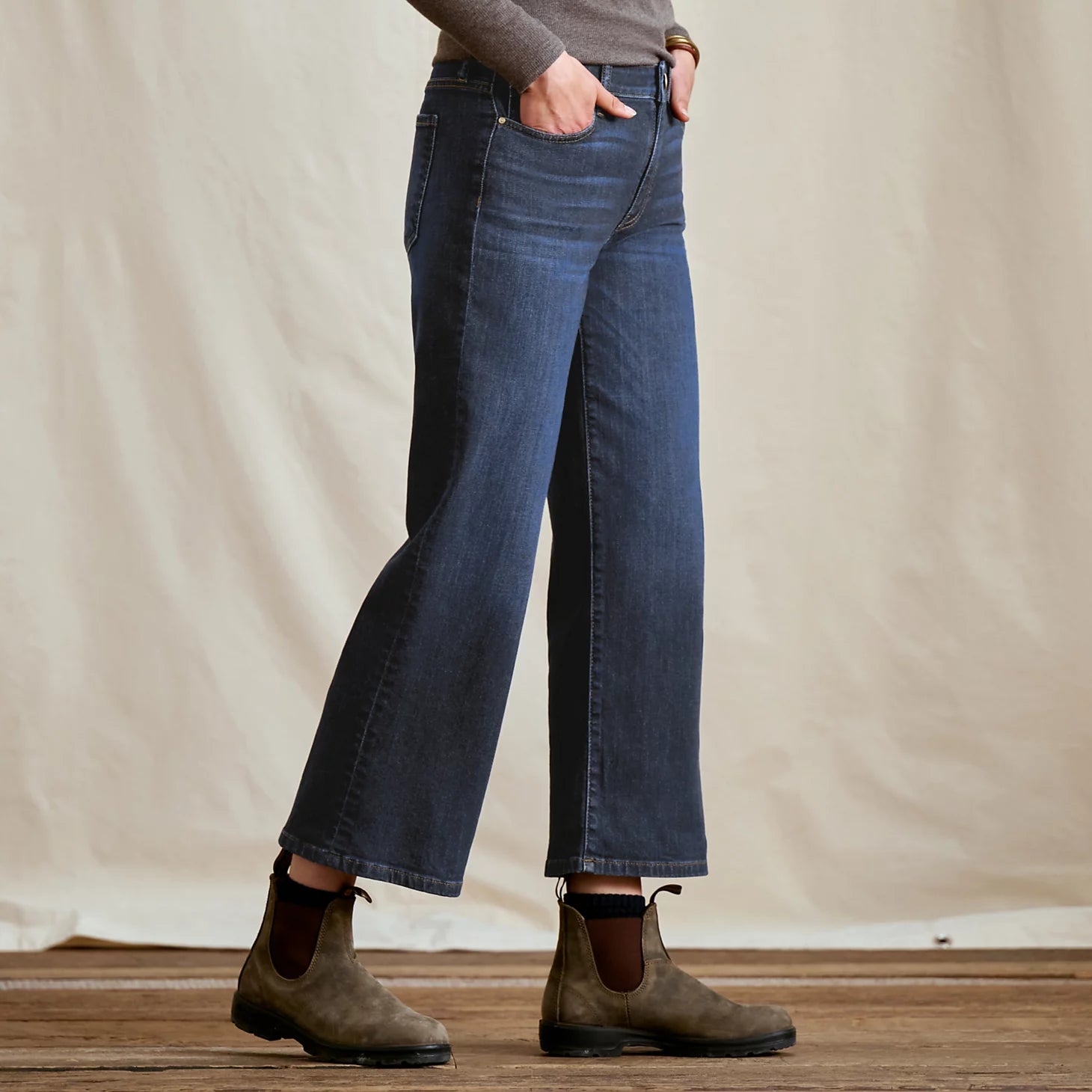 Orvis Budget Friendly - Kut from the Kloth® Charlotte Denim Wide-Leg Cropped Jeans