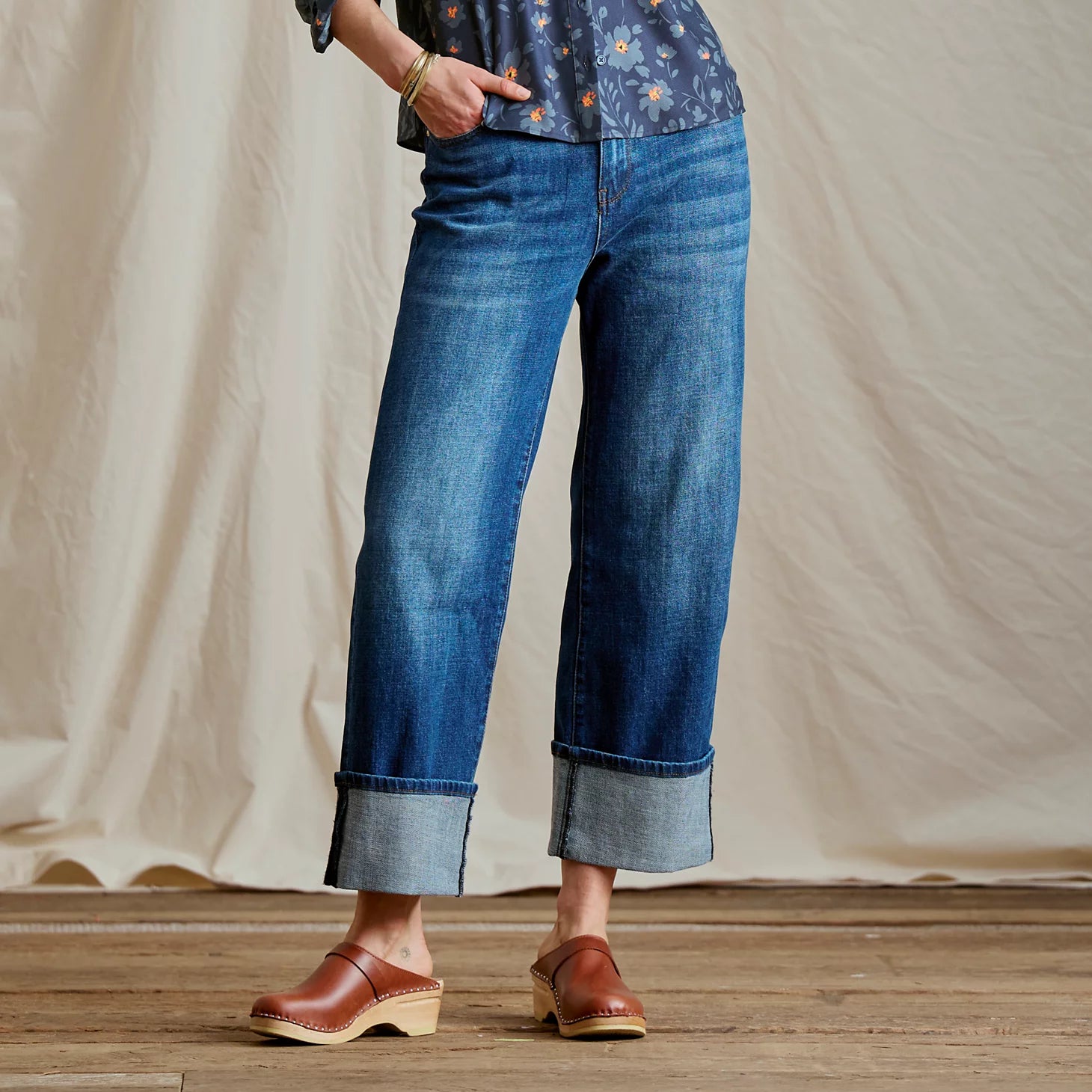 Orvis Great Deal - Kut from the Kloth® Sienna High-Rise Cuffed Wide-Leg Jeans