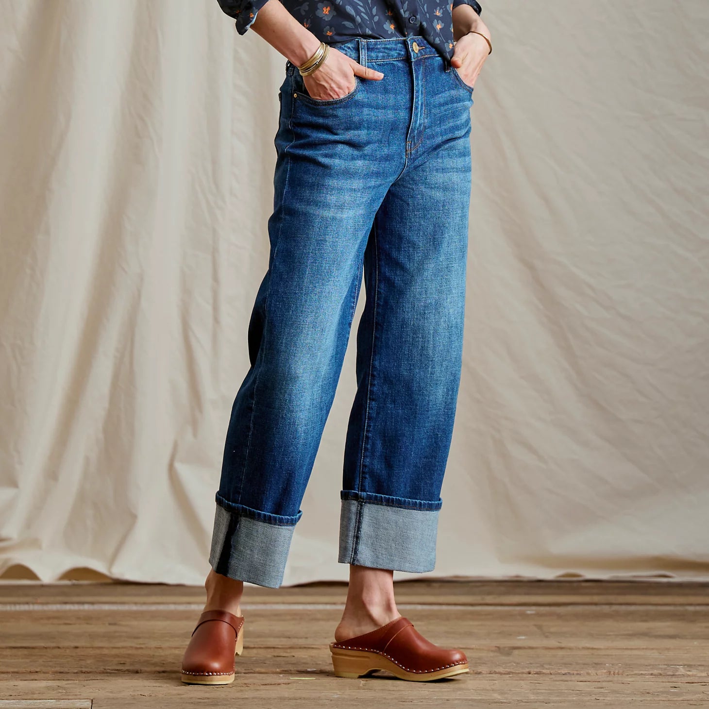 Orvis Great Deal - Kut from the Kloth® Sienna High-Rise Cuffed Wide-Leg Jeans