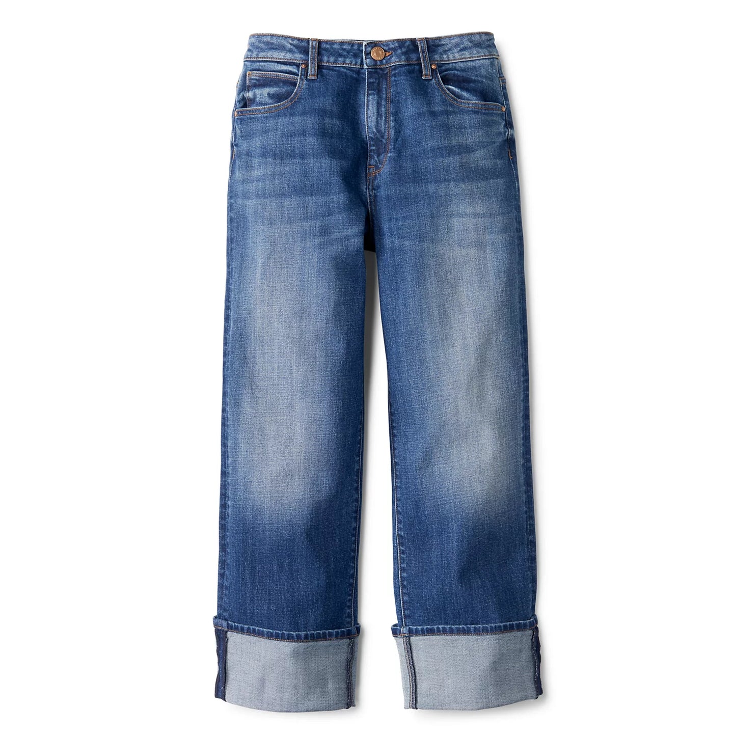 Orvis Great Deal - Kut from the Kloth® Sienna High-Rise Cuffed Wide-Leg Jeans