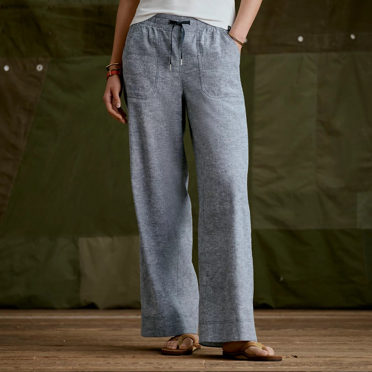 Orvis Best Seller - Explorer Performance Linen Wide-Leg Pants