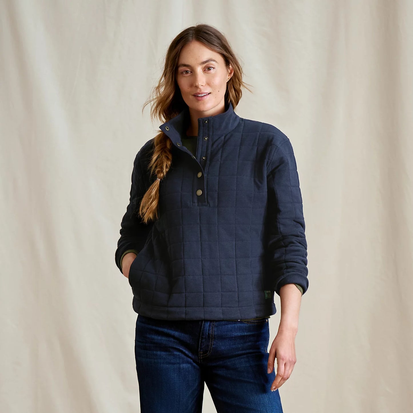 Orvis Affordable - Women's Battenkill Quilted 1/2-Snap Sweatshirt