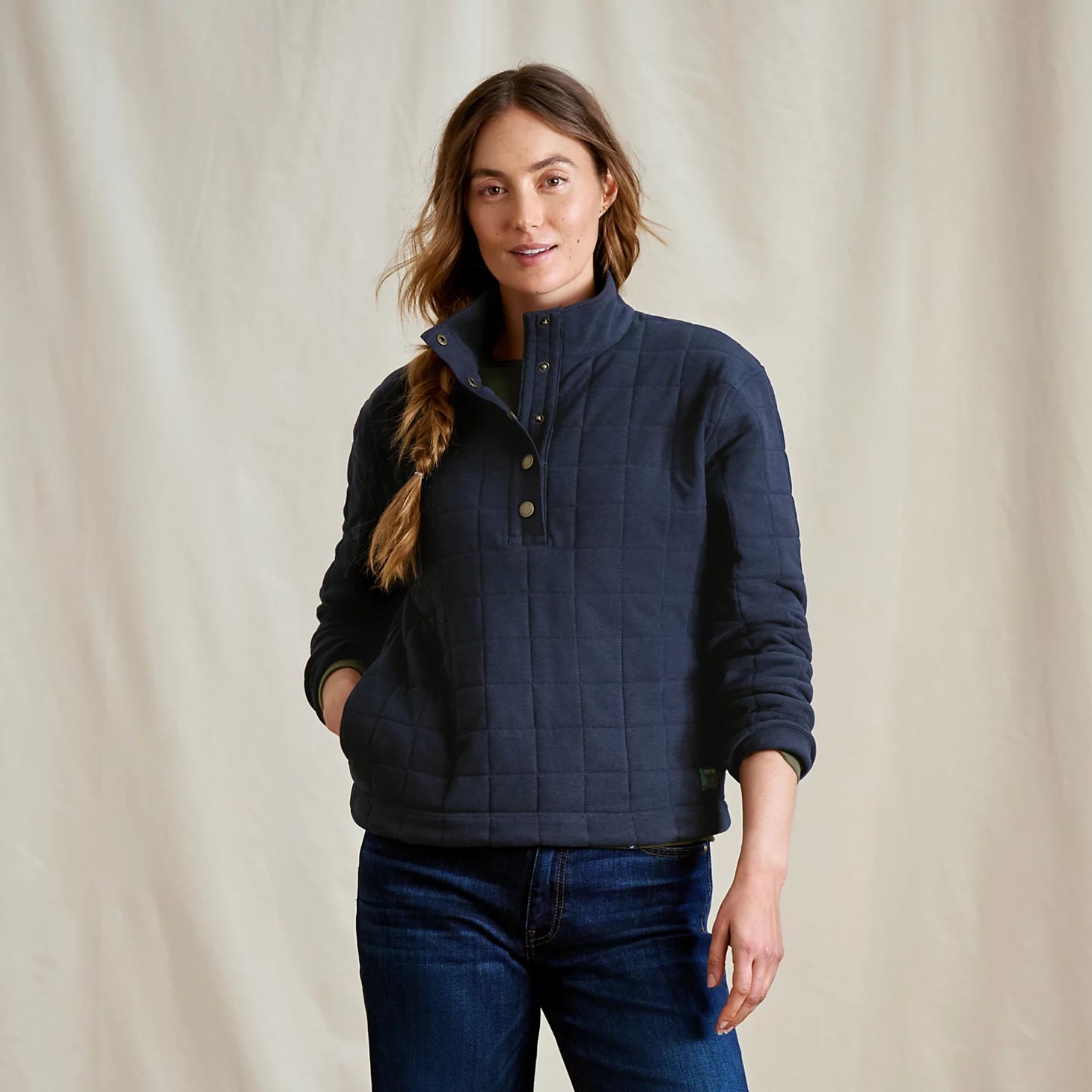 Orvis Affordable - Women's Battenkill Quilted 1/2-Snap Sweatshirt