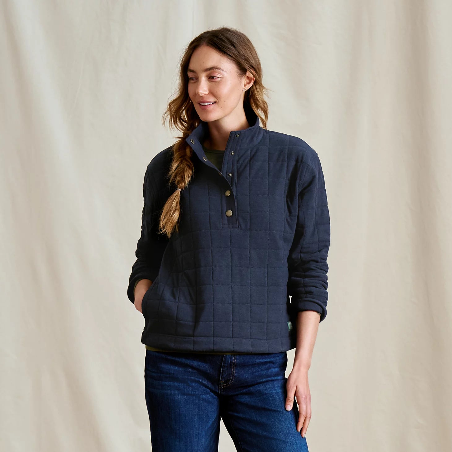 Orvis Affordable - Women's Battenkill Quilted 1/2-Snap Sweatshirt