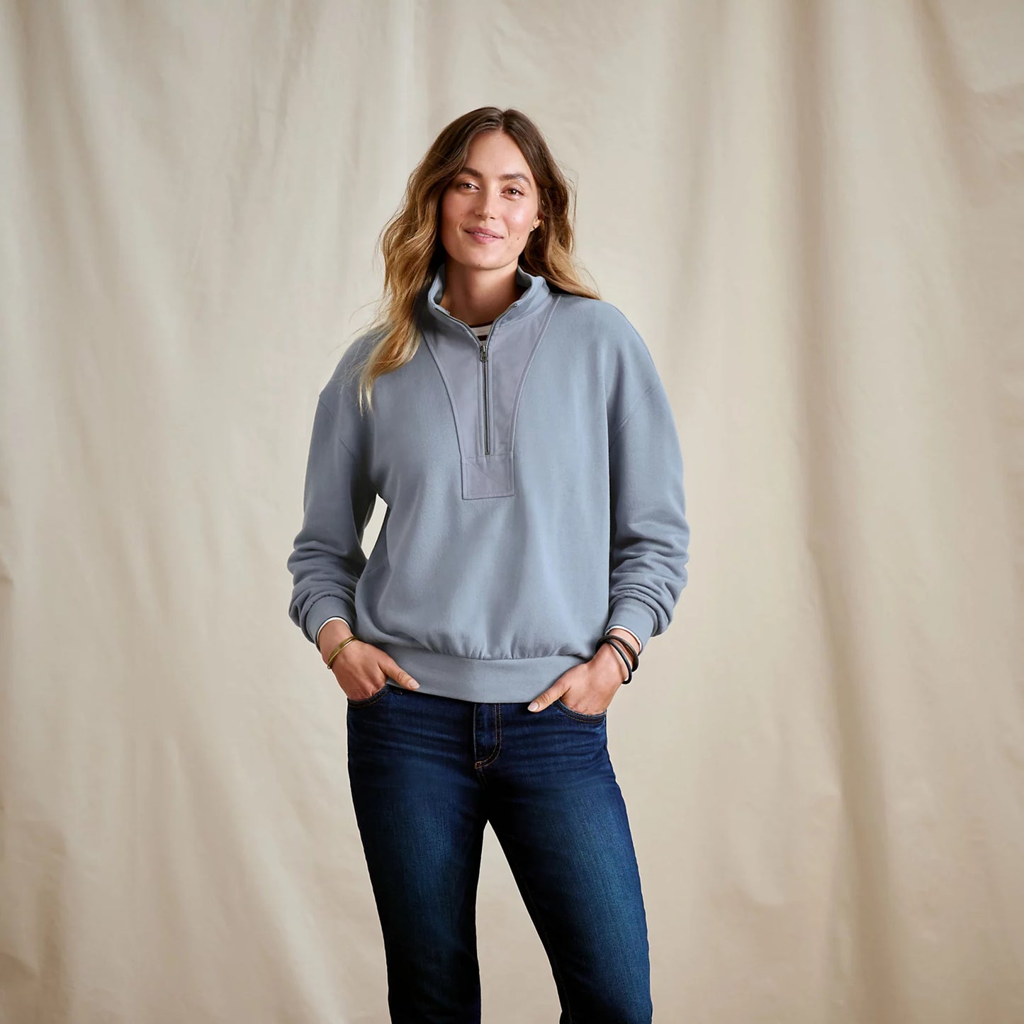 Orvis Budget Friendly - Women's Campfire 1/4-Zip Sweatshirt