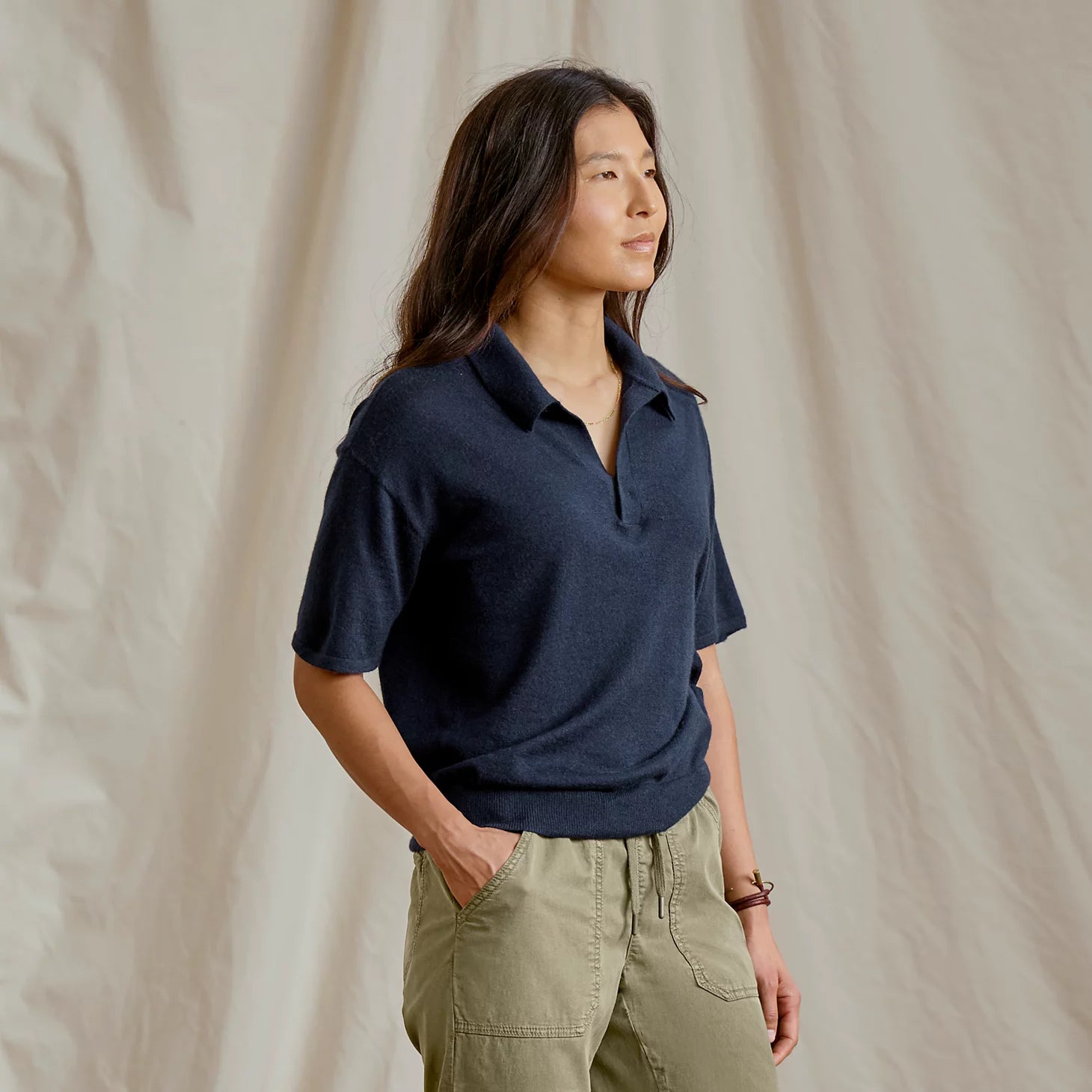 Orvis Budget Friendly - Featherweight Cashmere Polo Tee