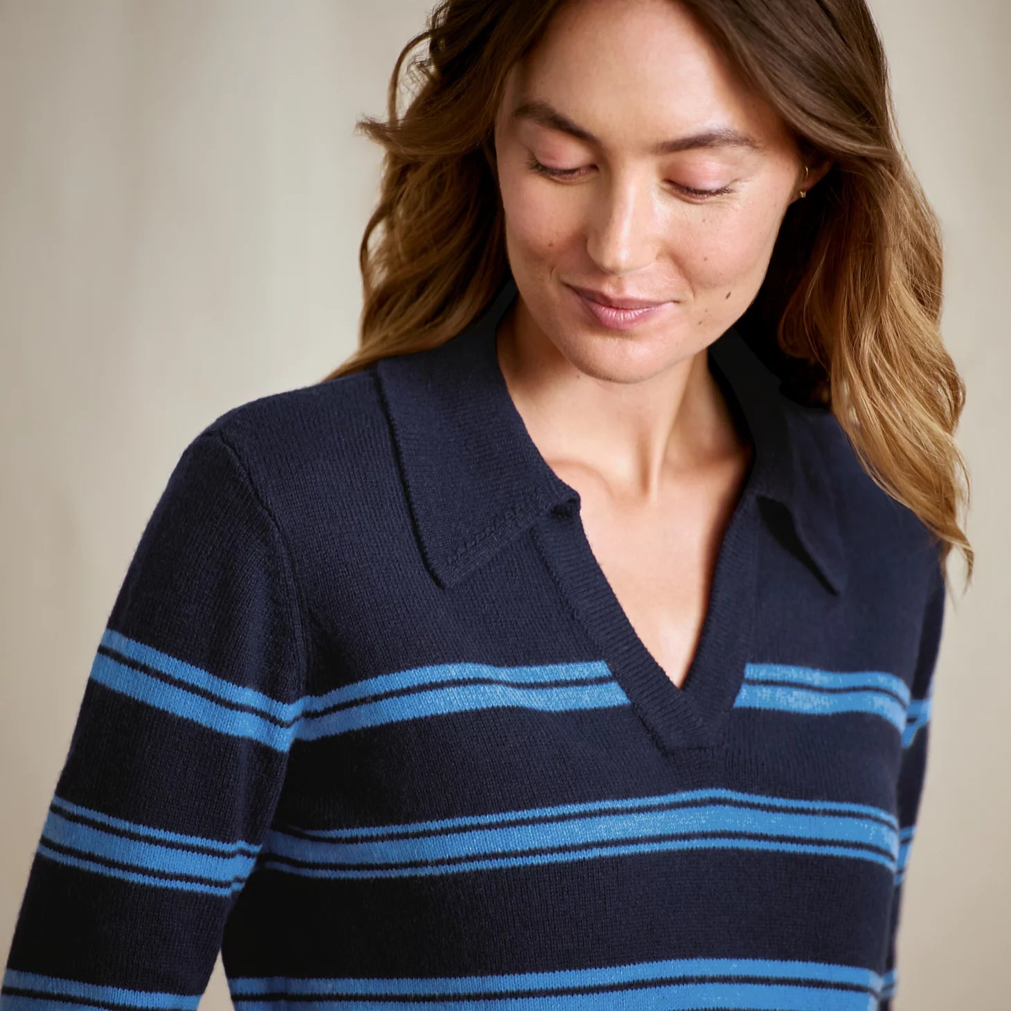Orvis Popular Choice - Brookside Striped Polo Sweater