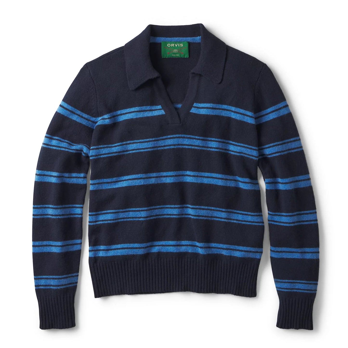 Orvis Popular Choice - Brookside Striped Polo Sweater
