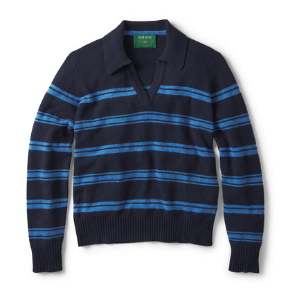 Orvis Popular Choice - Brookside Striped Polo Sweater