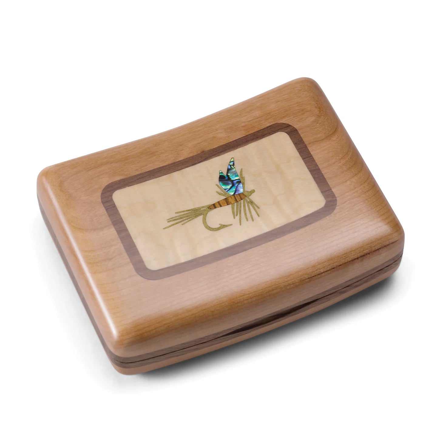 Orvis Best Seller - A.L. Swanson River Series Fly Boxes - Wood Inlay