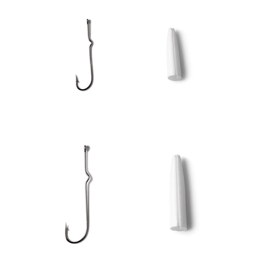 Orvis Affordable - Popper Bodies with Hooks - Pencil Popper Bodies with Size 1 and 4 Hooks